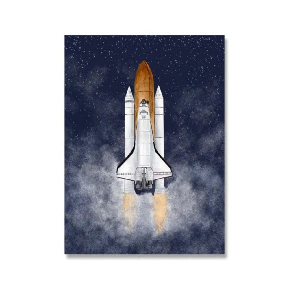 Poster Peinture Navette Spatiale