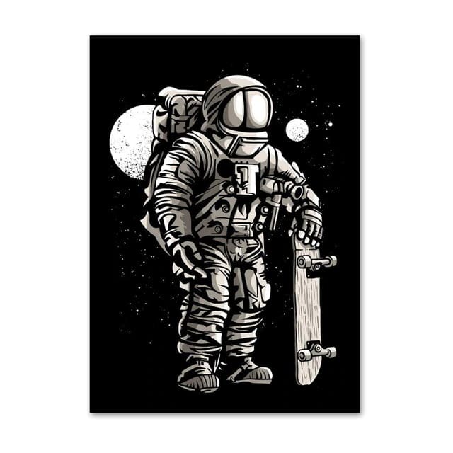 Poster Astronaute Skater