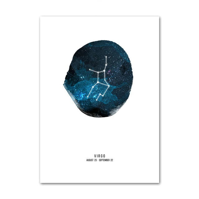 Poster Signes du Zodiaque | Constellations Vierge